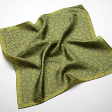 Pineda Covalin 22" x 22" Plankton Silk Scarf (Chlorophyll)